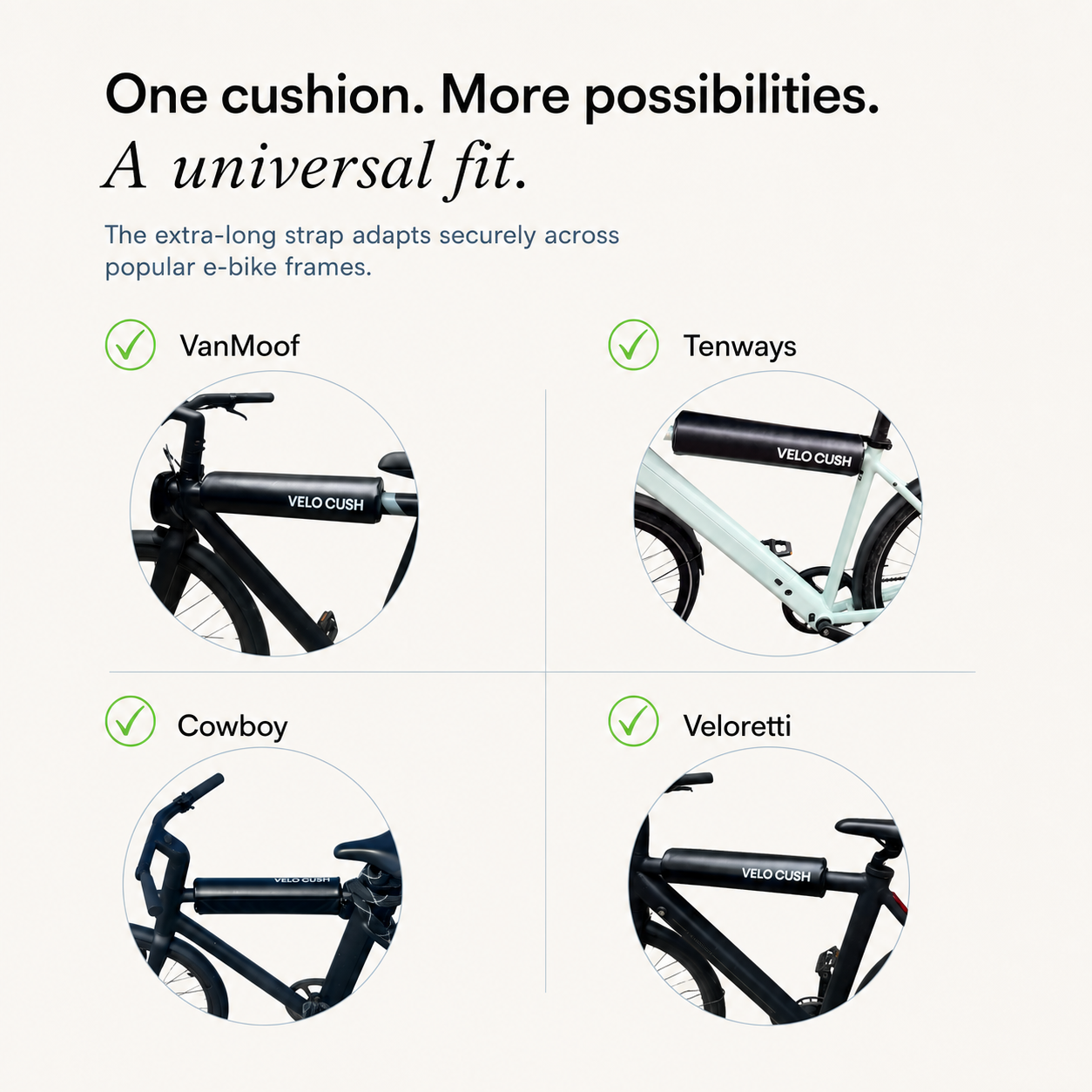 Classic e-bike cushion