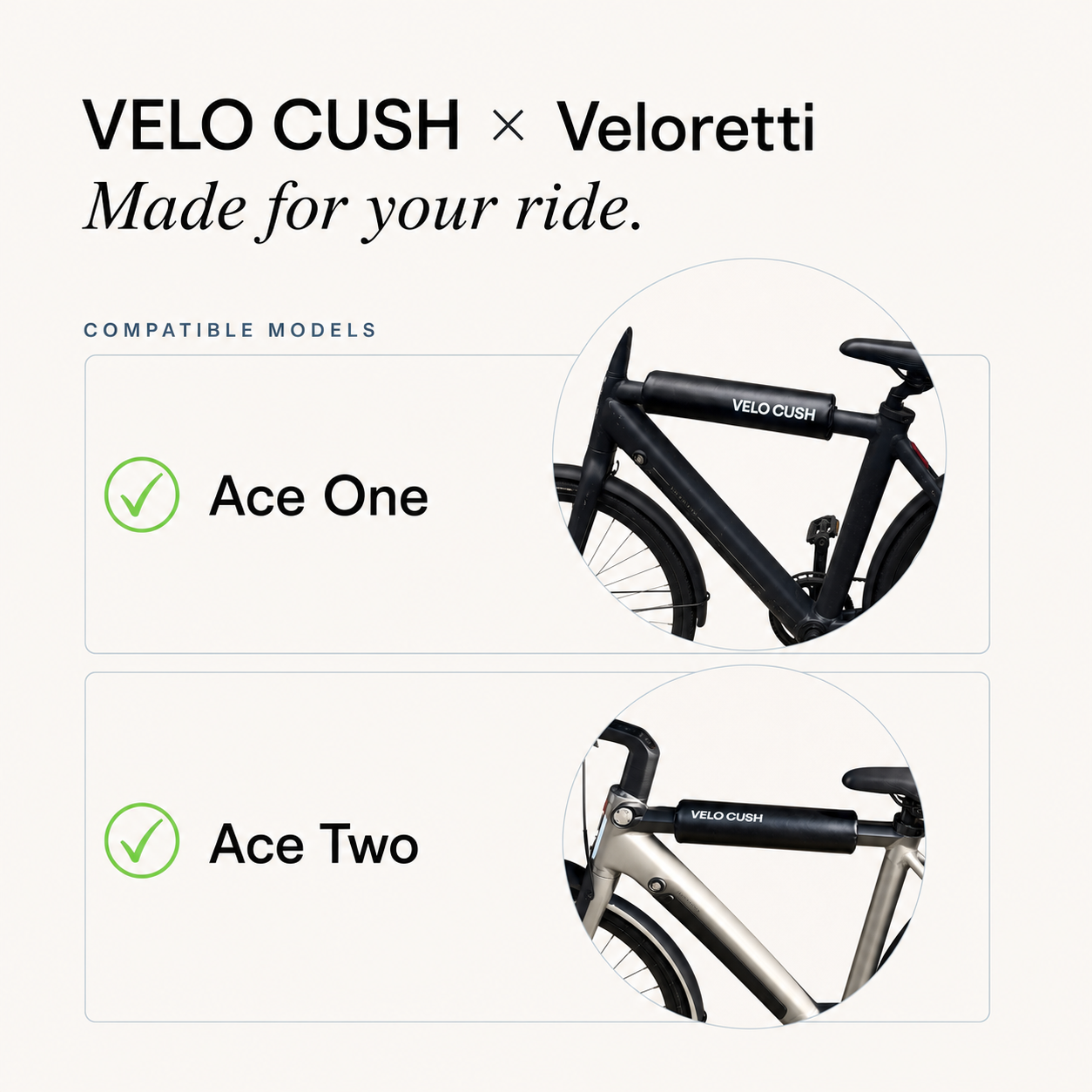 Classic e-bike cushion